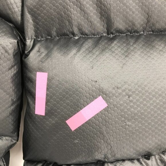 Black Puffer Bomber Jacket size ~Small Zipper front GUC - Picture 10 of 15